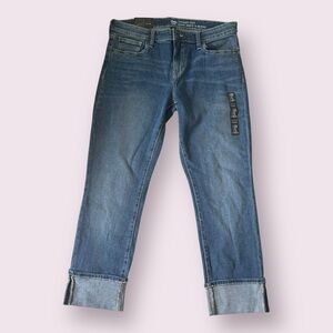 NWT GAP Factory Straight Cuff Petite Jeans 8/29
